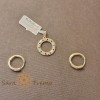 Set cercei si pandantiv cu cristale zirconia - placat 14k