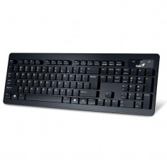 Tastatura genius slimstar 130 cu fir us layout neagra usb foto