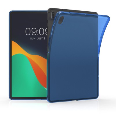 Husa pentru tableta Samsung Galaxy Tab S7 FE, Kwmobile, Albastru, Silicon, 55436.04 foto