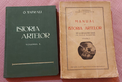 Manual de istoria artelor 2 Volume. Ed. Cartea Romaneasca, 1925-28 - O. Tafrali foto
