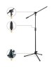 Stativ Microfon Hercules Stands HCMS-432B Brat 2in1 Quik-N-EZ, Inaltime 875-1475mm, Brat 780mm, Trepied, Negru