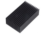 Radiator extrudat cu aripioare negru 75x45x22mm