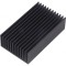 Radiator extrudat cu aripioare negru 75x45x22mm