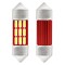 Set 2 becuri auto Vertex LED , C5W SV8.5-8, 12SMD 4014, 2W, 31mm, Canbus, 12-24V, leduri alb sofit Festoon