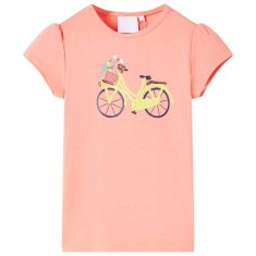 Tricou pentru copii, corai neon, 128