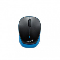 Mouse Genius MicroTraveler 9000R, Mini, Wireless 2.4 Ghz, 1200 DPi, 3 Butoane, Scroll, Baterie Reincarcabila, Senzor Optic, USB, Albastru foto