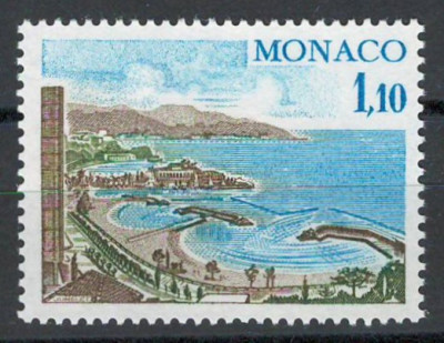Monaco 1977 Mi 1255 MNH - Vederi și clădiri ale Principatului foto