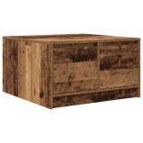 Cumpara ieftin Masuta de cafea cu sertare din lemn vechi 70,5x70x40 cm