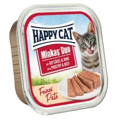 Happy Cat Minkas DUO Pate pasare ?i vita 100 g foto