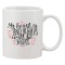 Cana alba personalizata &#039;My heart is and always will be yours&#039;, INOVATIX&reg;. 330ml