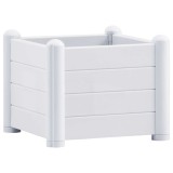 Cumpara ieftin Strat inaltat de gradina, alb, 43 x 43 x 35 cm, PP
