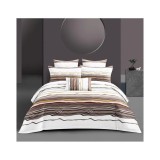 Cumpara ieftin Lenjerie de Pat cu elastic 4 piese pat dublu, Bumbac Satinat - LIM111