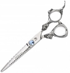 WOLF Foarfece pentru dreptaci 5.5. Foarfece de tuns Sharky-B offset pentru salon Linia profesionala foto