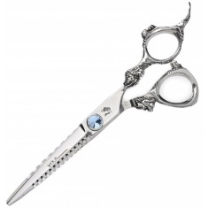 WOLF Foarfece pentru dreptaci 5.5. Foarfece de tuns Sharky-B offset pentru salon Linia profesională