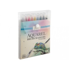 Set 8 carioci acuarela, cu varf tip pensula, Nassau