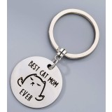 Breloc , zBest Cat Mom Ever, , Cadou amuzant pentru iubitoarele de pisici