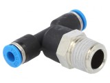 Racord Push-in T 0-6 bar PBT