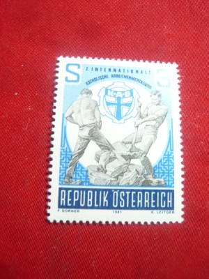 Serie AUSTRIA 1981 - Reuniune Catolica , 1 valoare foto