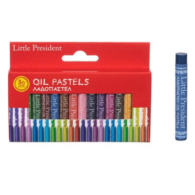 Set Creioane Ulei Pastel, Little President, 30 Bucăți, Multicolor foto