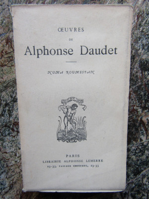 OEUVRES de ALPHONSE DAUDET - NUMA ROUMESTAN , 1948 foto