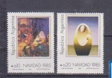 ARGENTINA 1985, CRACIUN, , pictura, serie 2v. MNH, Nestampilat