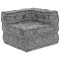 vidaXL Canapea modulară Geometric Gri deschis 70 x 70 x 54 cm țesătură 4019057