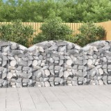 Gossi cos gabion arcuit, 150x30x100/120 cm, fier galvanizat
