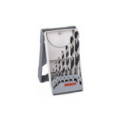 Set 7 burghie metal HSS PointTeQ Bosch, diametru 2-8 mm, prindere cilindrica foto