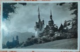 Carte postala, necirculata, Castelul Peles, Sinaia, perioada interbelica