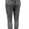 D798-9918 Colanti cu talie inalta si model animal print
