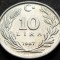 Moneda 10 LIRE - TURCIA, anul 1987 * cod 391 B = A.UNC!