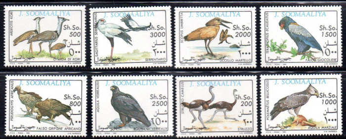 SOMALIA 1993, Fauna Pasari, serie neuzata, MNH