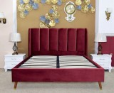 Pat Belmonde 160x200 cm Tapitat Catifea Burgundy Somiera Inclusa (cod ML 2304-11)