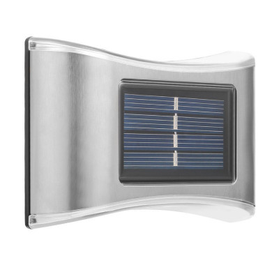 Aplica solara LED Flippy, ABS/Policarbonat, rezistenta la apa IP65, 6 LED-uri, pentru perete, trepte, borduri, terasa, 1.2V, 600mah, 10 x 6.5 cm, doua foto