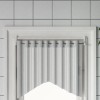 Șine pentru perdele 2 buc, alb și argintiu, 40-60 cm, aluminiu