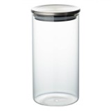 Borcan Depozitare, Fără Brand, Capac Metalic, Sticlă Transparentă, Capacitate 0,75 L, Oem