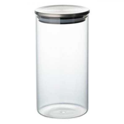 Borcan Depozitare, Fără Brand, Capac Metalic, Sticlă Transparentă, Capacitate 0,75 L foto