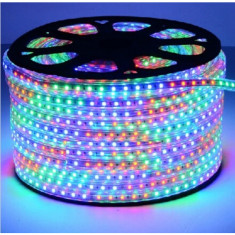 Furtun Luminos Banda 6000 LEDuri RGB 5050 Rola 100m cu Telecomanda 8024 foto