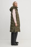 Pepe Jeans vesta BIBI VEST femei, culoarea verde, de iarna, PL402439