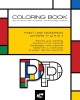 Coloring Book - Alphabet Mondrian Style: Letters: P Q R S T