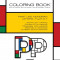 Coloring Book - Alphabet Mondrian Style: Letters: P Q R S T