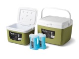 Set cutii frigorifice Delphin TwiceBOX 2in1 + 4 racitoare 400 ml.