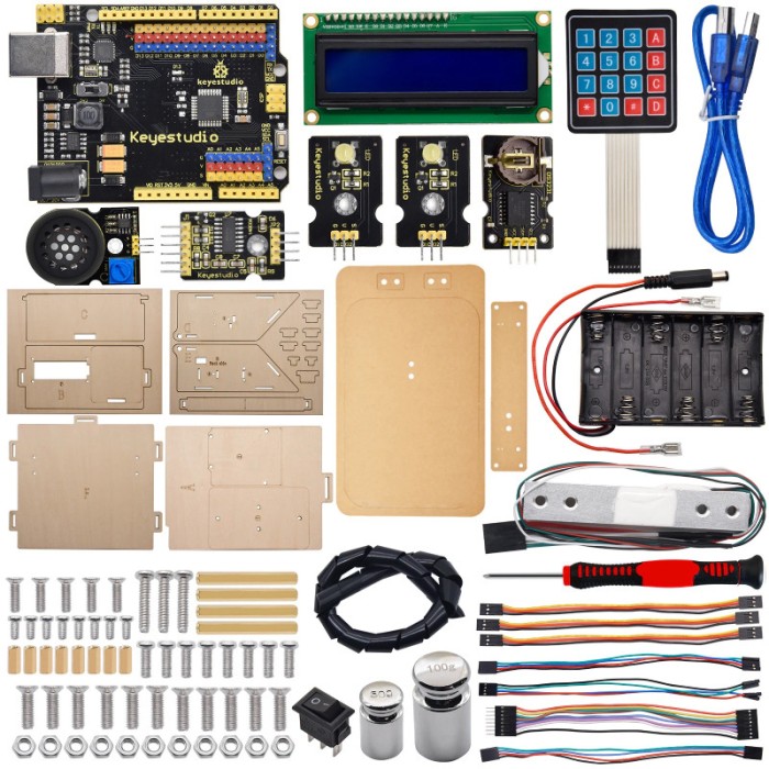 Cantar electronic 5KG cu senzor greutate HX711 pentru Arduino, KS0345
