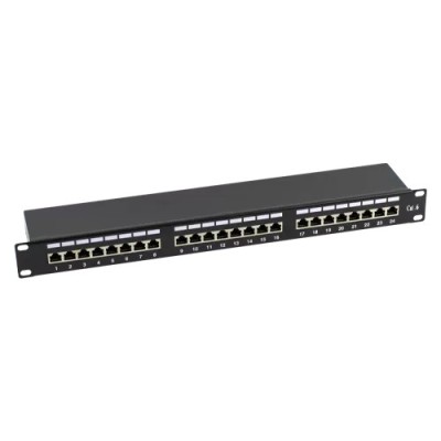 Patch Panel 1U, FTP cat6, 24 porturi RJ45 - ASYTECH Networking ASY-PP-FTP6-24 foto