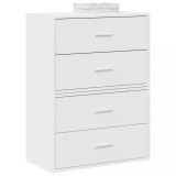 VidaXL Dulapuri cu 2 sertare 2 buc Alb 60x31x40 cm Lemn prelucrat