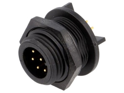 Conector circular soclu tată 8 pini 125V IP68 BULGIN Buccaneer 400 foto