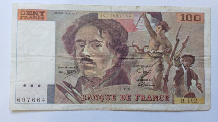 Franta-100 Francs 1990