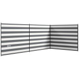 Outsunny Paravan de Plajă Pliabil din Poliester 540x150 cm Gri | Aosom Romania