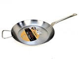 Tigaie Lyonnaise din otel carbon, 2 manere, 36 cm, Pata Negra, Garcima, GRC87037