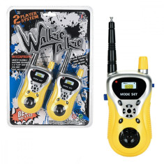 Kit emisie - receptie &amp;quot;Walkie Talkie&amp;quot;, raza de maxim 100m Kit walkie-talkie clasic de calitate, va asigura distrac?ie in spa?iul deschis ?i o comunica foto